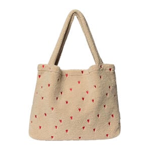 luiertas Teddy Hearts Mom Bag ecru
