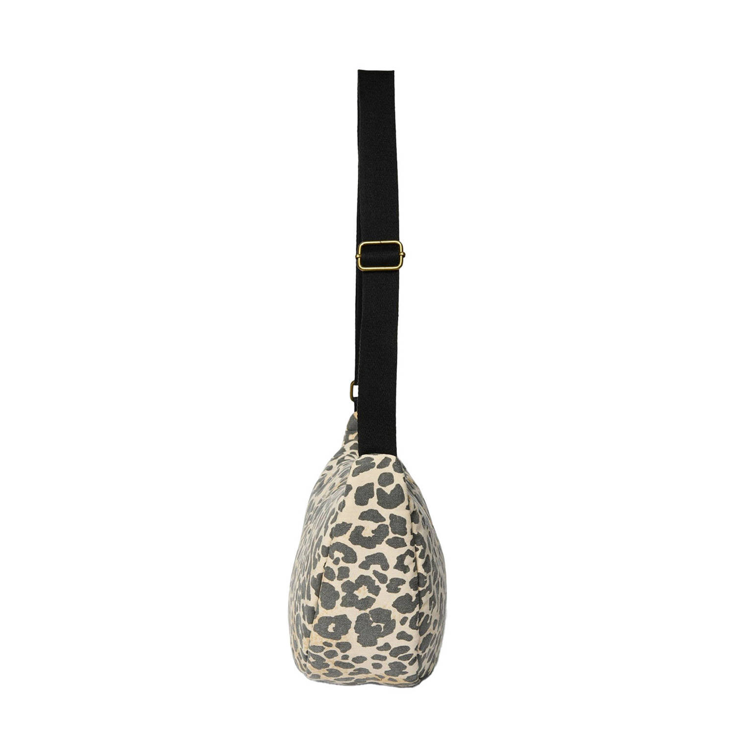 Studio Noos crossbody tas Soft Cotton Leopard beige zwart