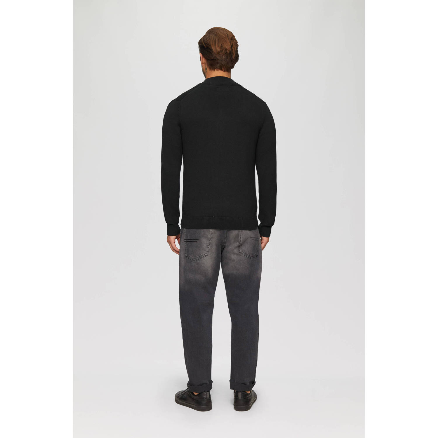 s.Oliver fijngebreid vest zwart