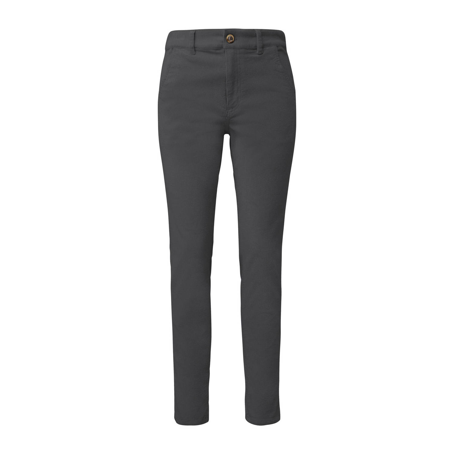 S.Oliver corduroy regular fit broek antraciet