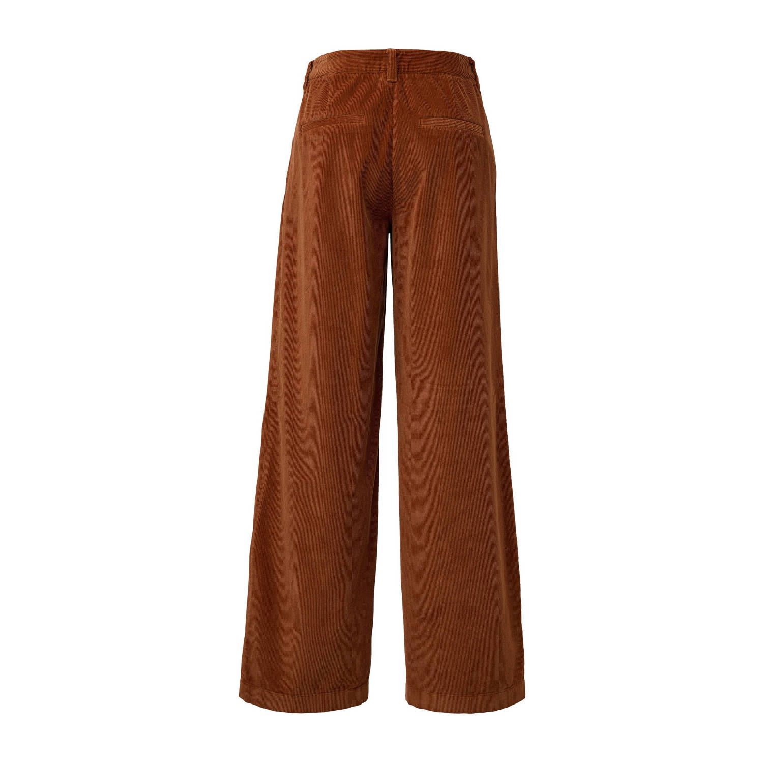 s.Oliver corduroy wide leg broek bruin