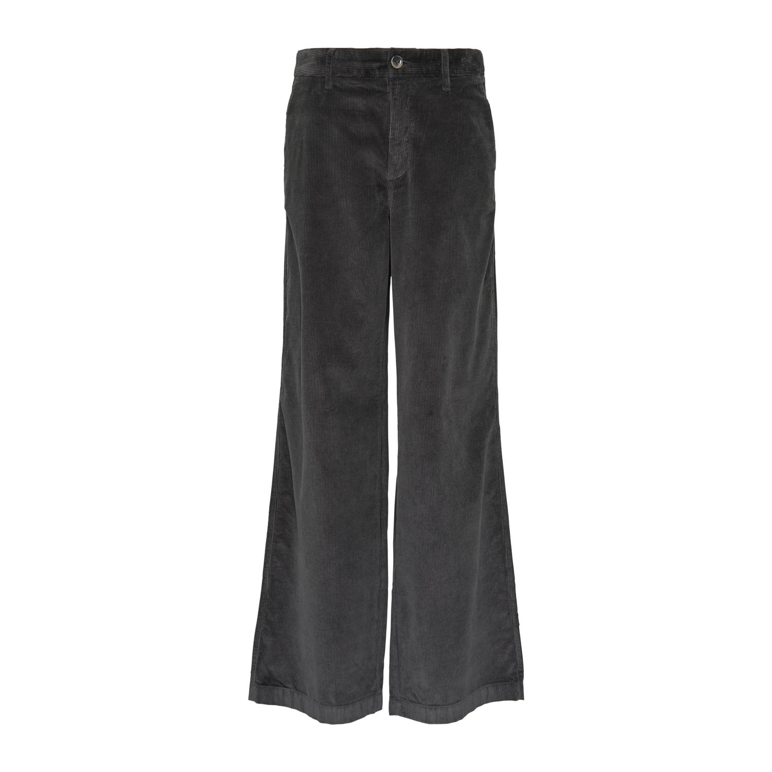 s.Oliver corduroy wide leg broek antraciet