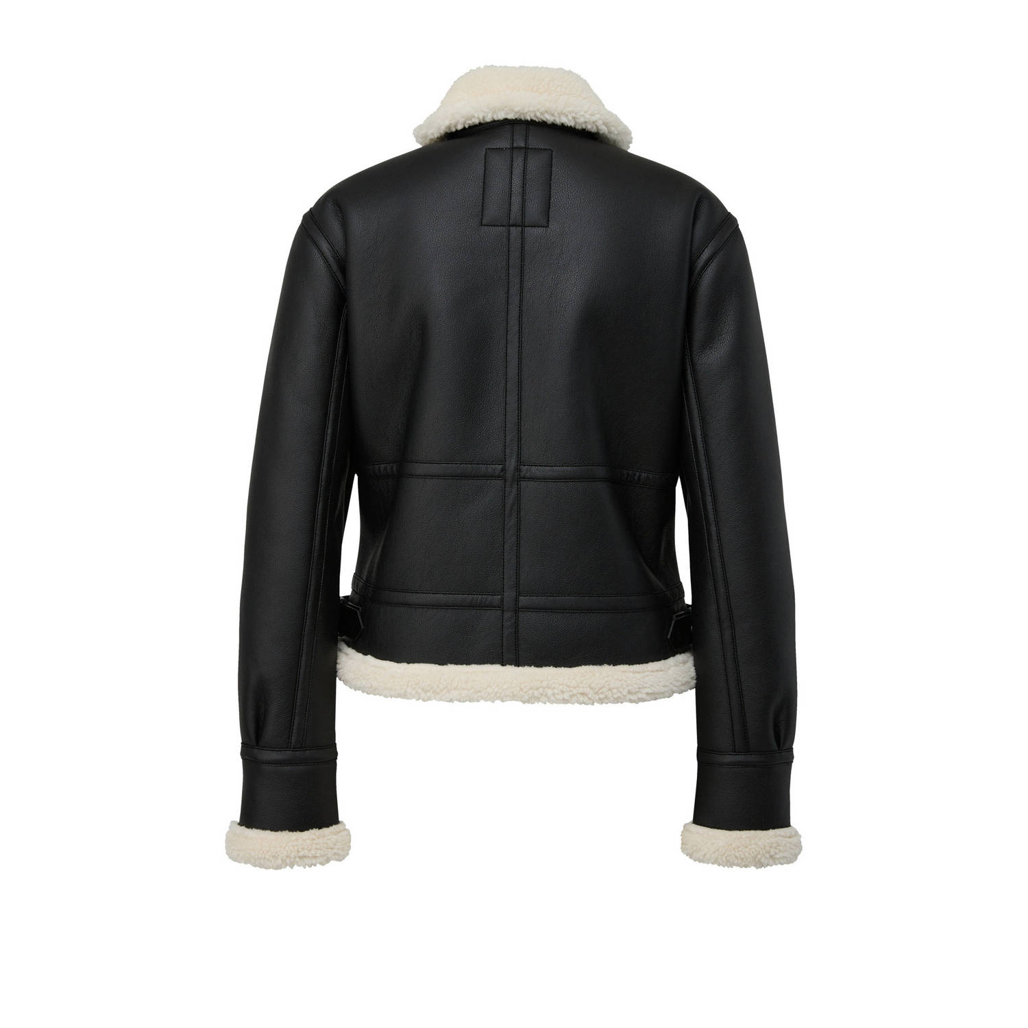 Q S by s.Oliver lammy coat winterjas zwart