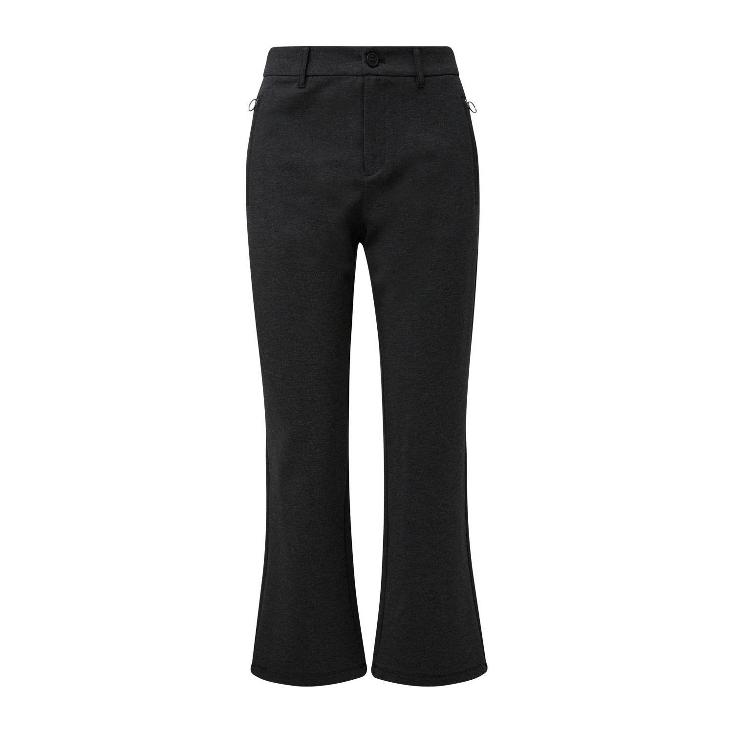 S.Oliver straight fit pantalon antraciet