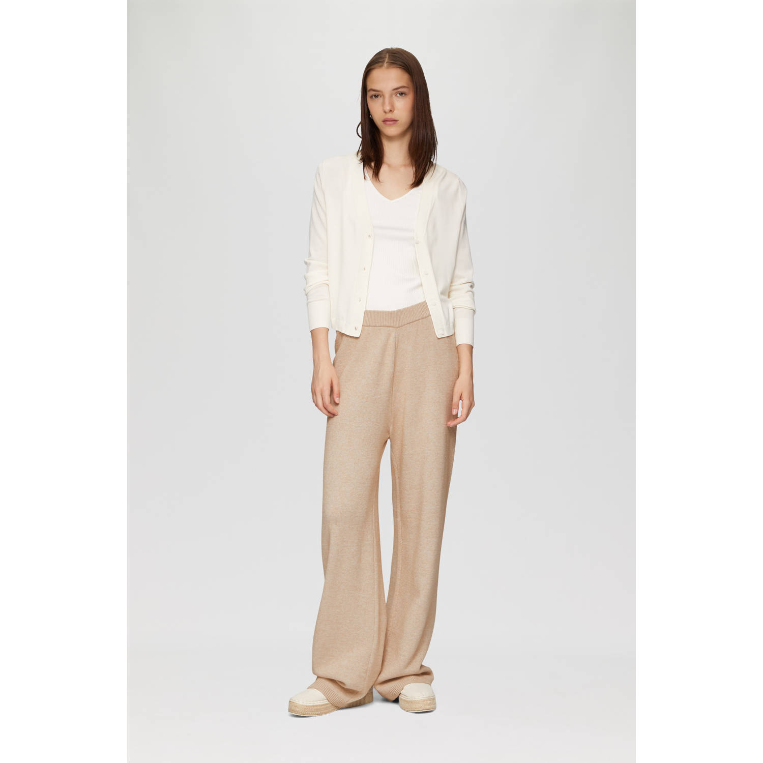 Q S designed by Stoffen broek met elastische taille