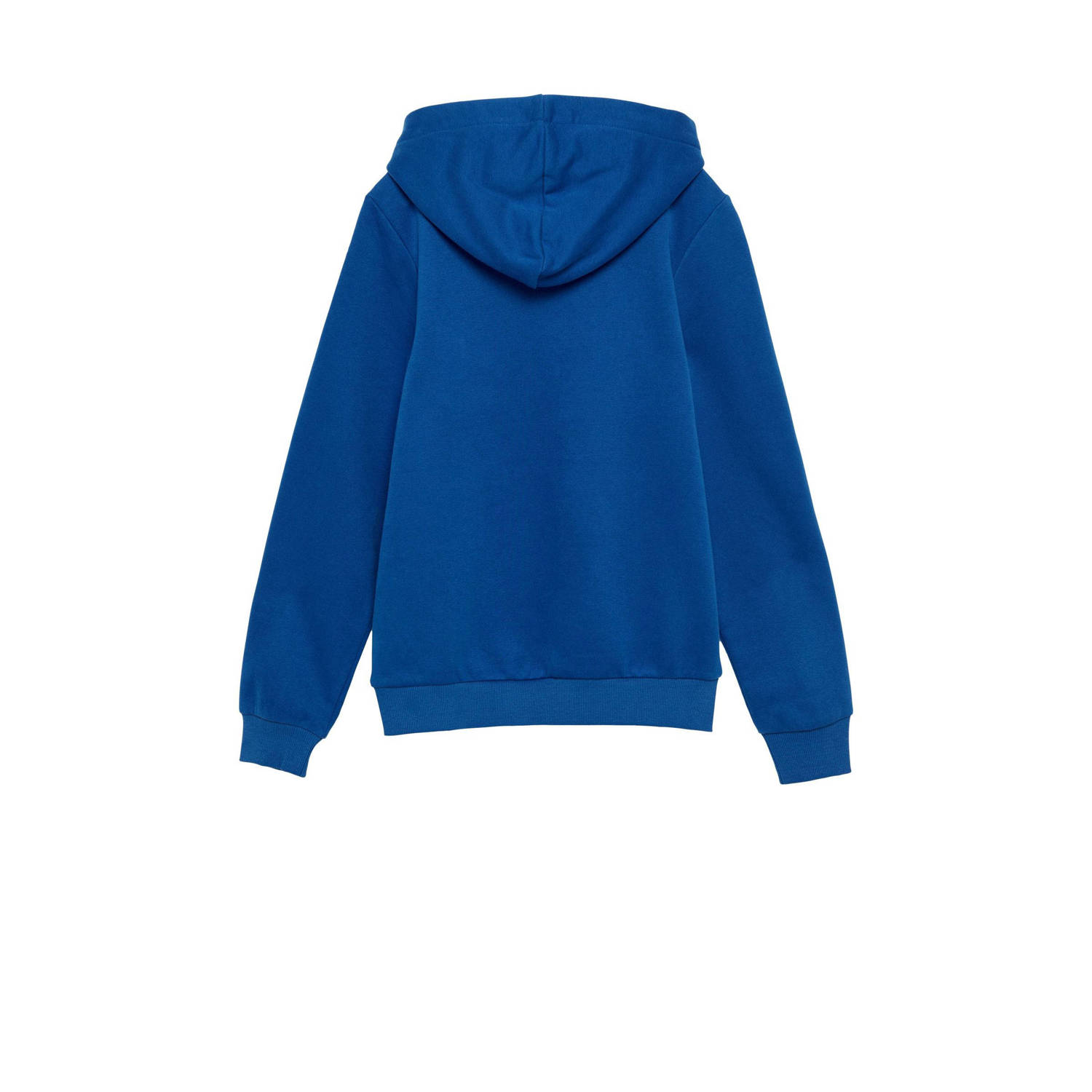 s.Oliver hoodie met printopdruk blauw
