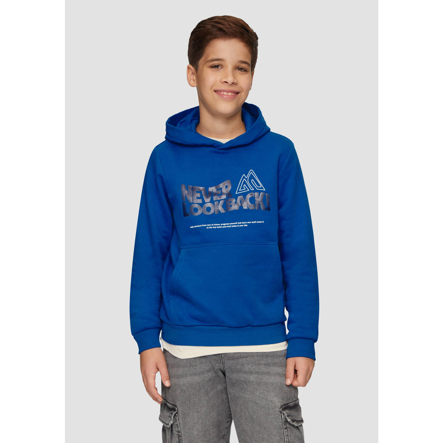 S.Oliver RED LABEL Regular fit hoodie met katoen en tekstprint