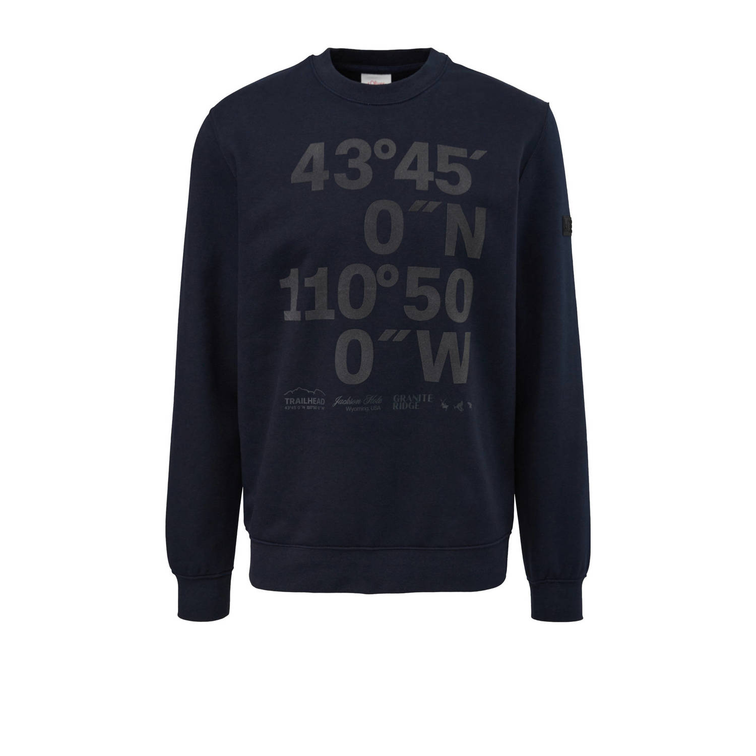S.Oliver Big Size sweater donkerblauw