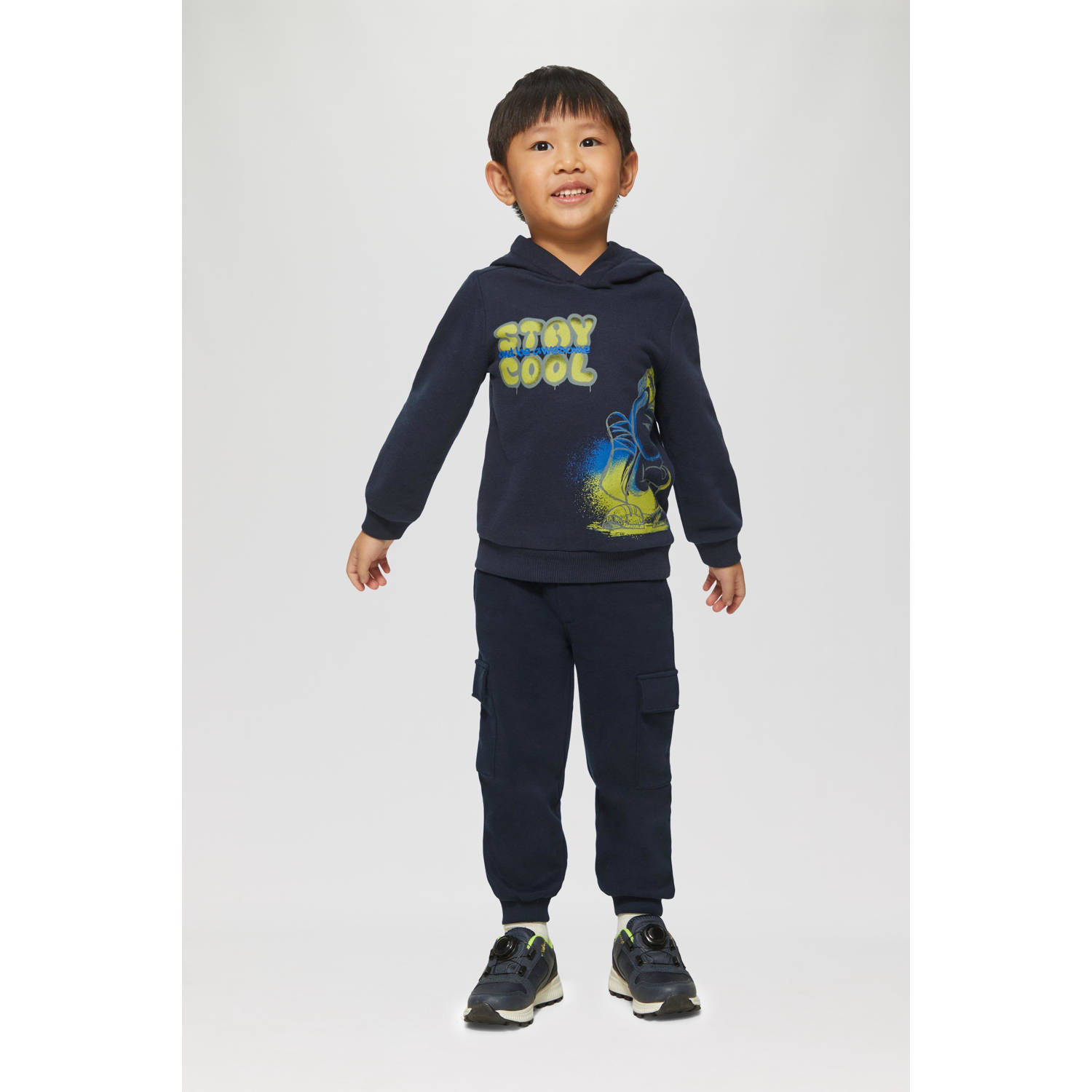 s.Oliver cargobroek donkerblauw