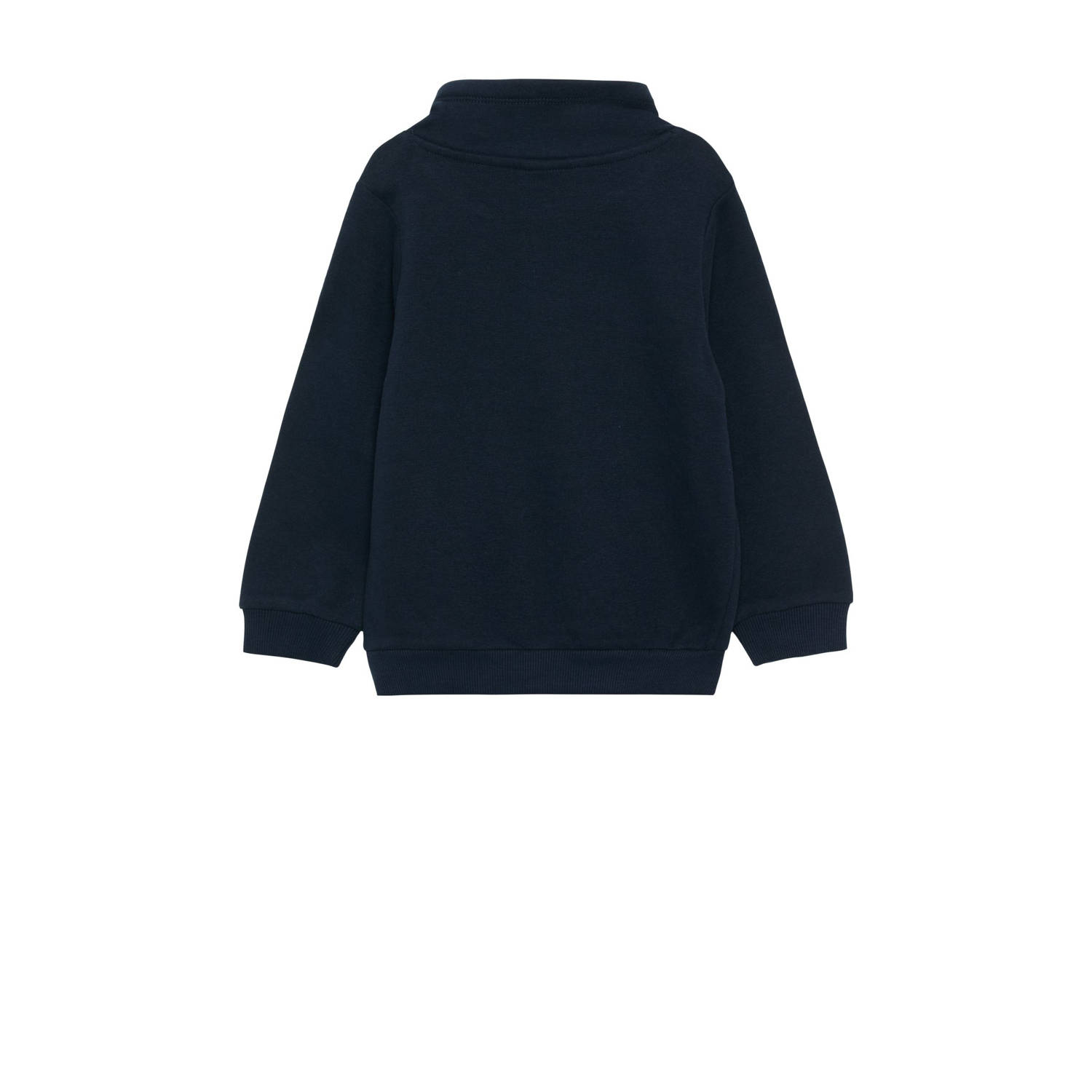 s.Oliver sweater met tekst donkerblauw