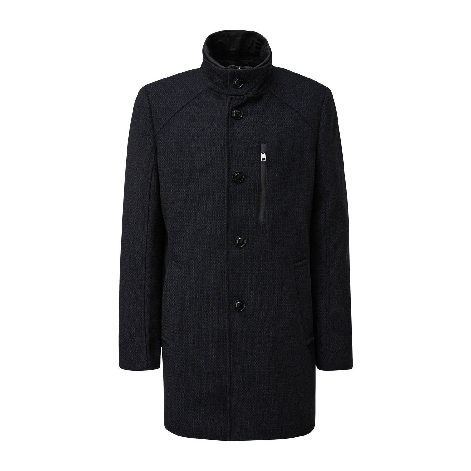 S.Oliver BLACK LABEL jas met wol donkerblauw