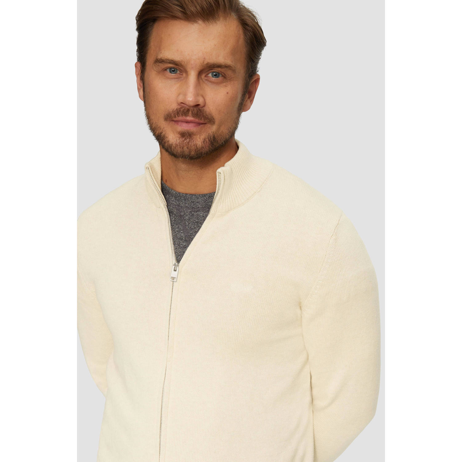 s.Oliver fijngebreid vest ecru