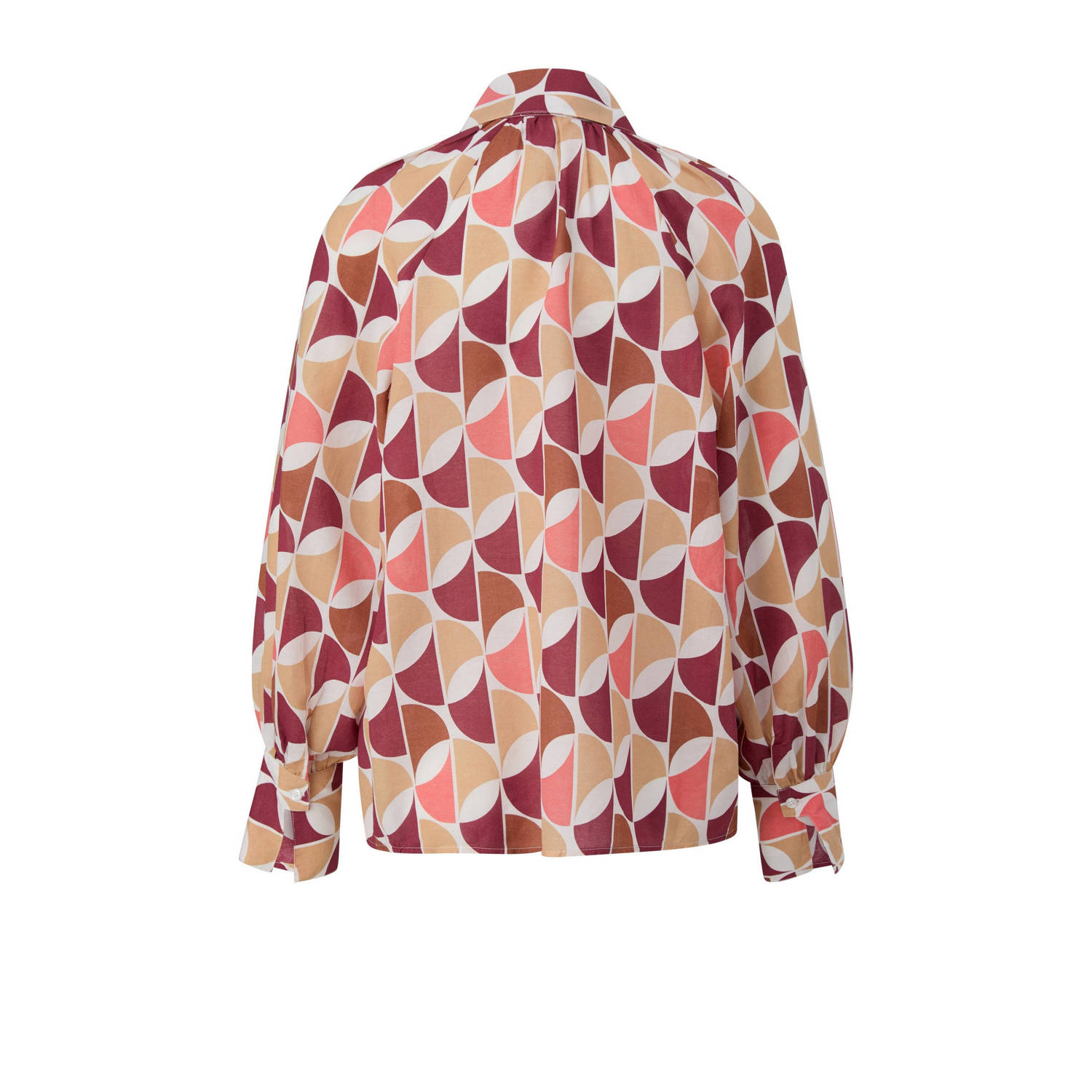 s.Oliver blouse met grafische print roze beige