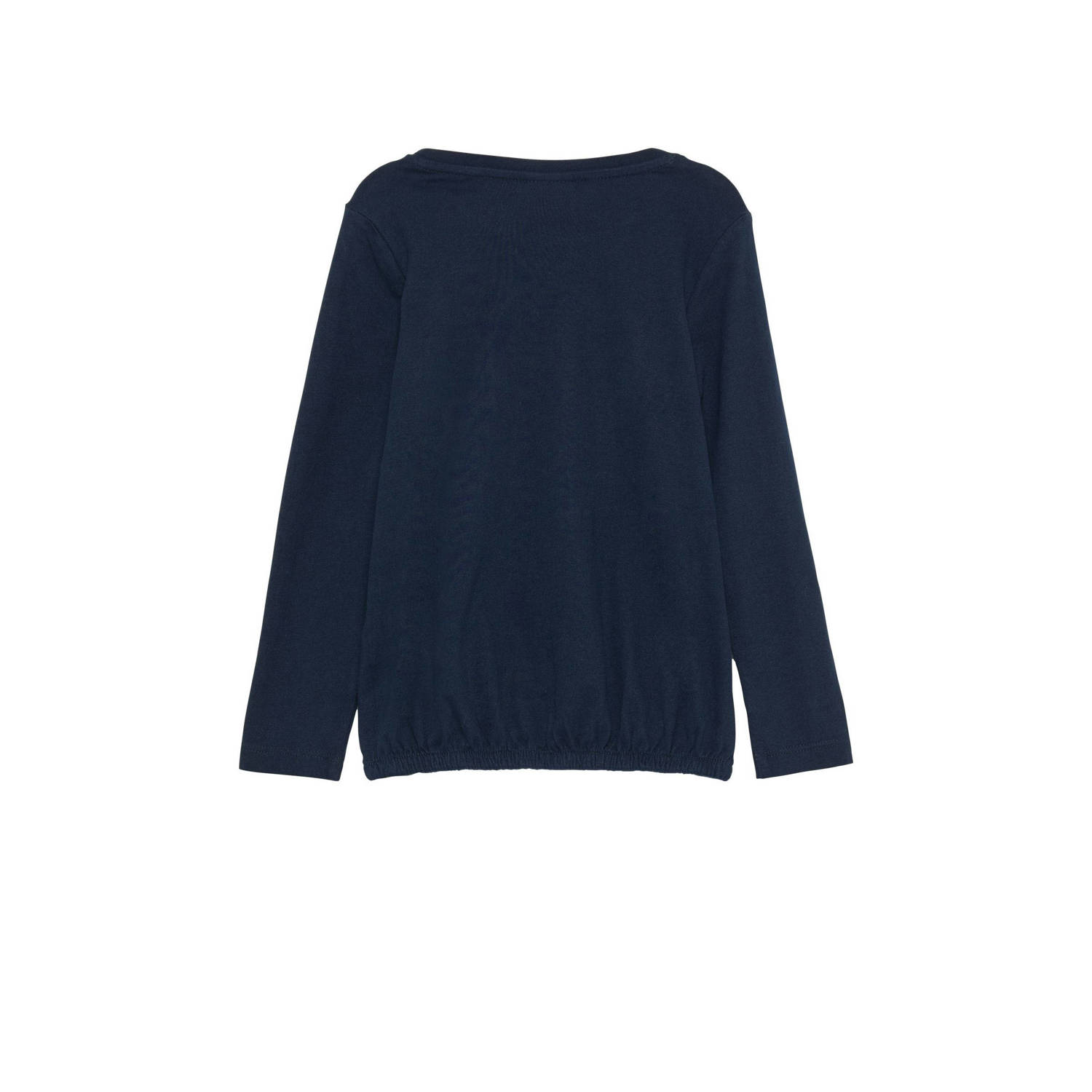 s.Oliver longsleeve met printopdruk donkerblauw