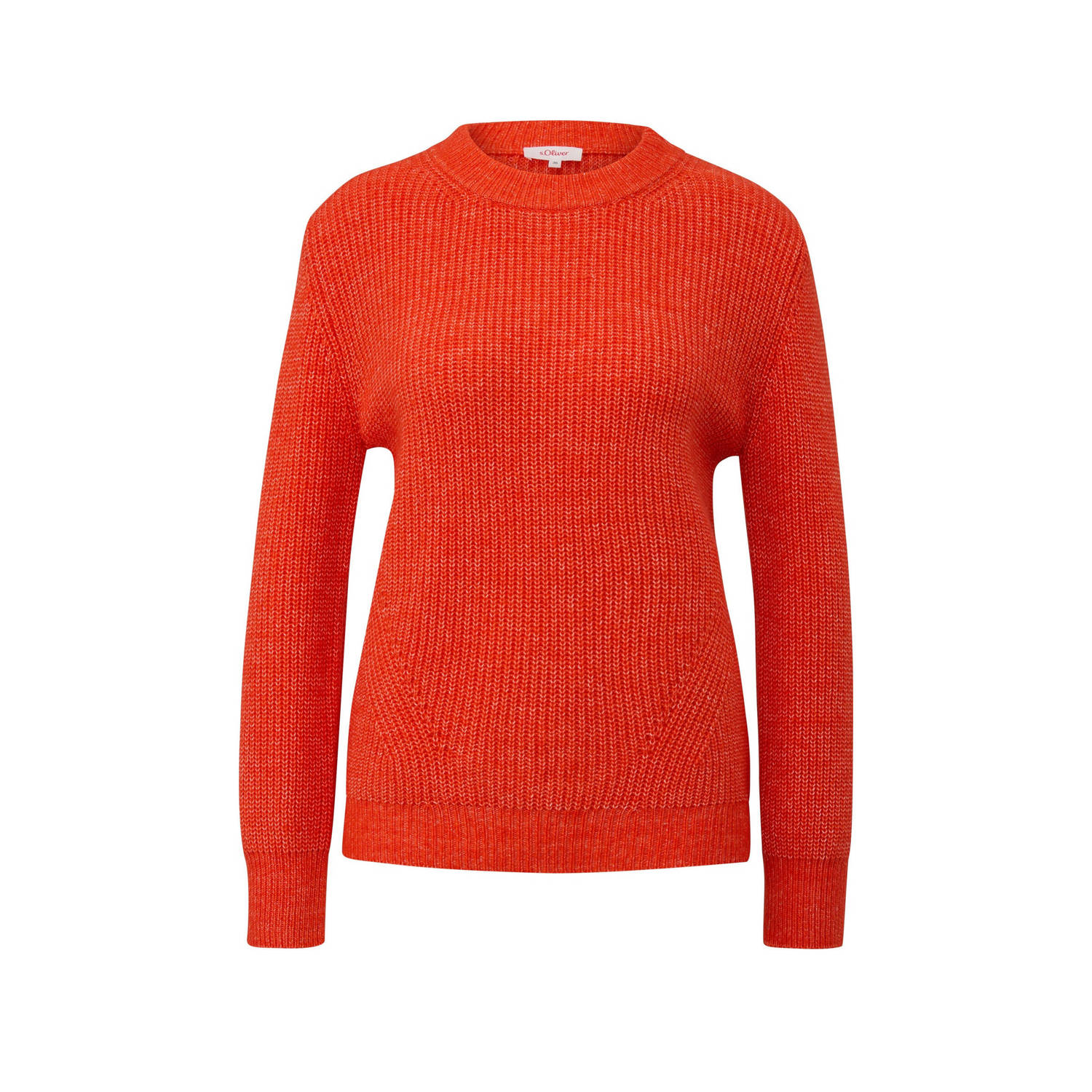 S.Oliver RED LABEL Regular fit gebreide pullover met ribboorden