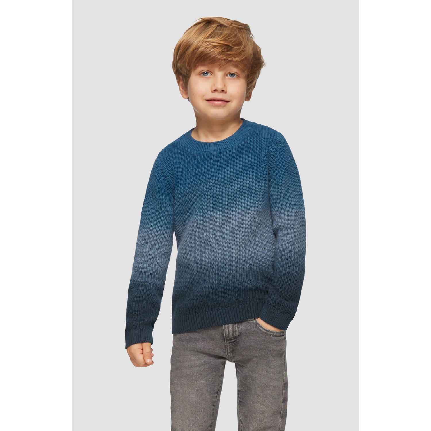s.Oliver gebreide trui blauw