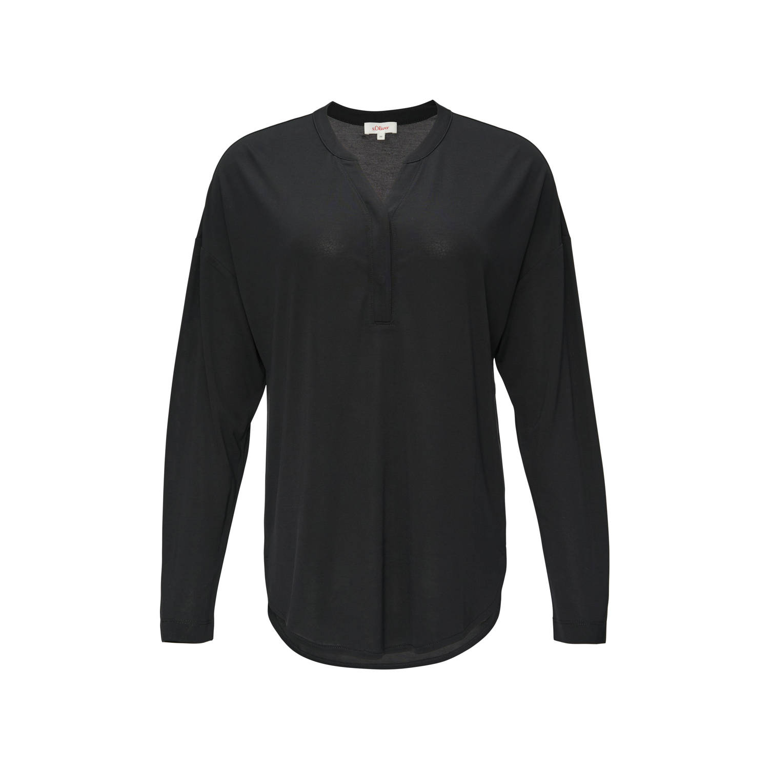 S.Oliver Blouse met lange mouwen met v-hals