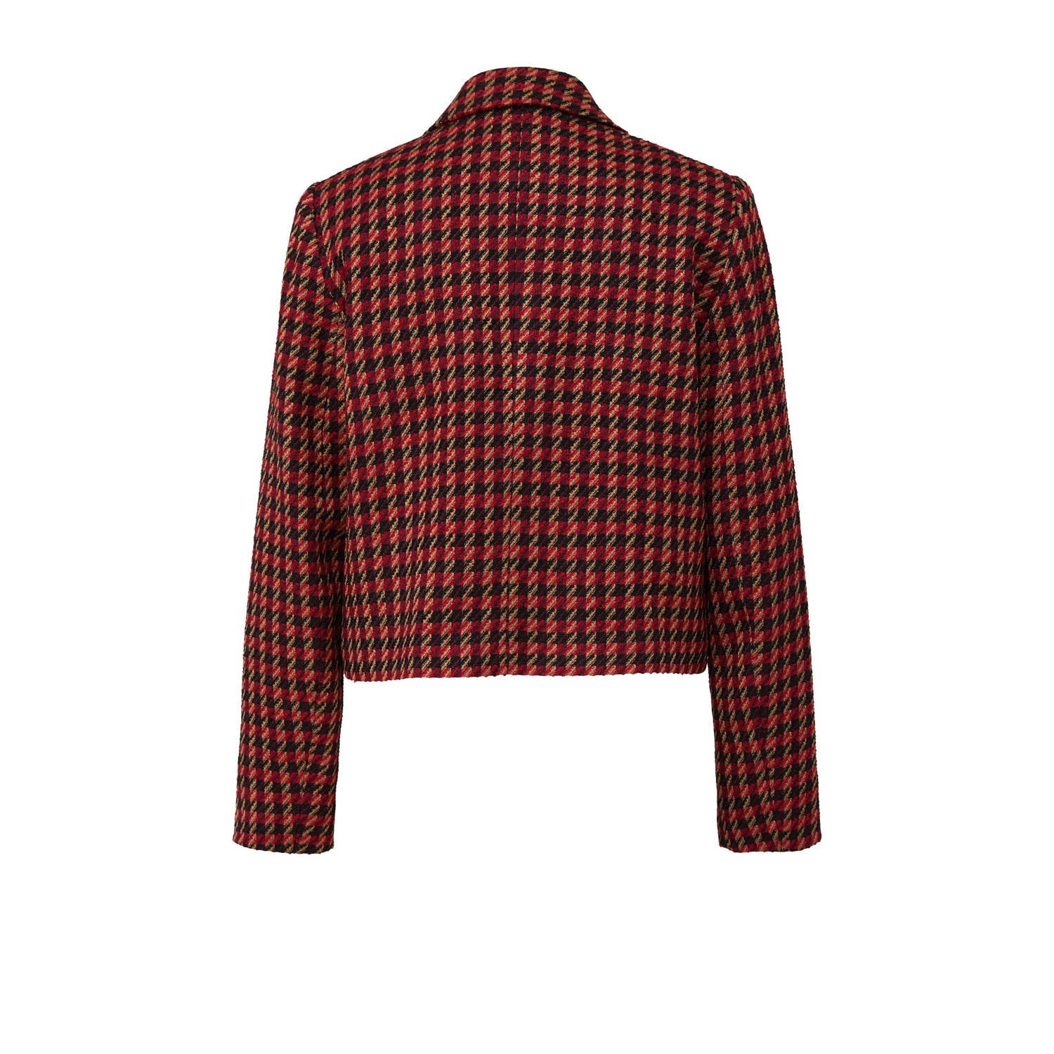 s.Oliver BLACK LABEL geruite jasje rood zwart