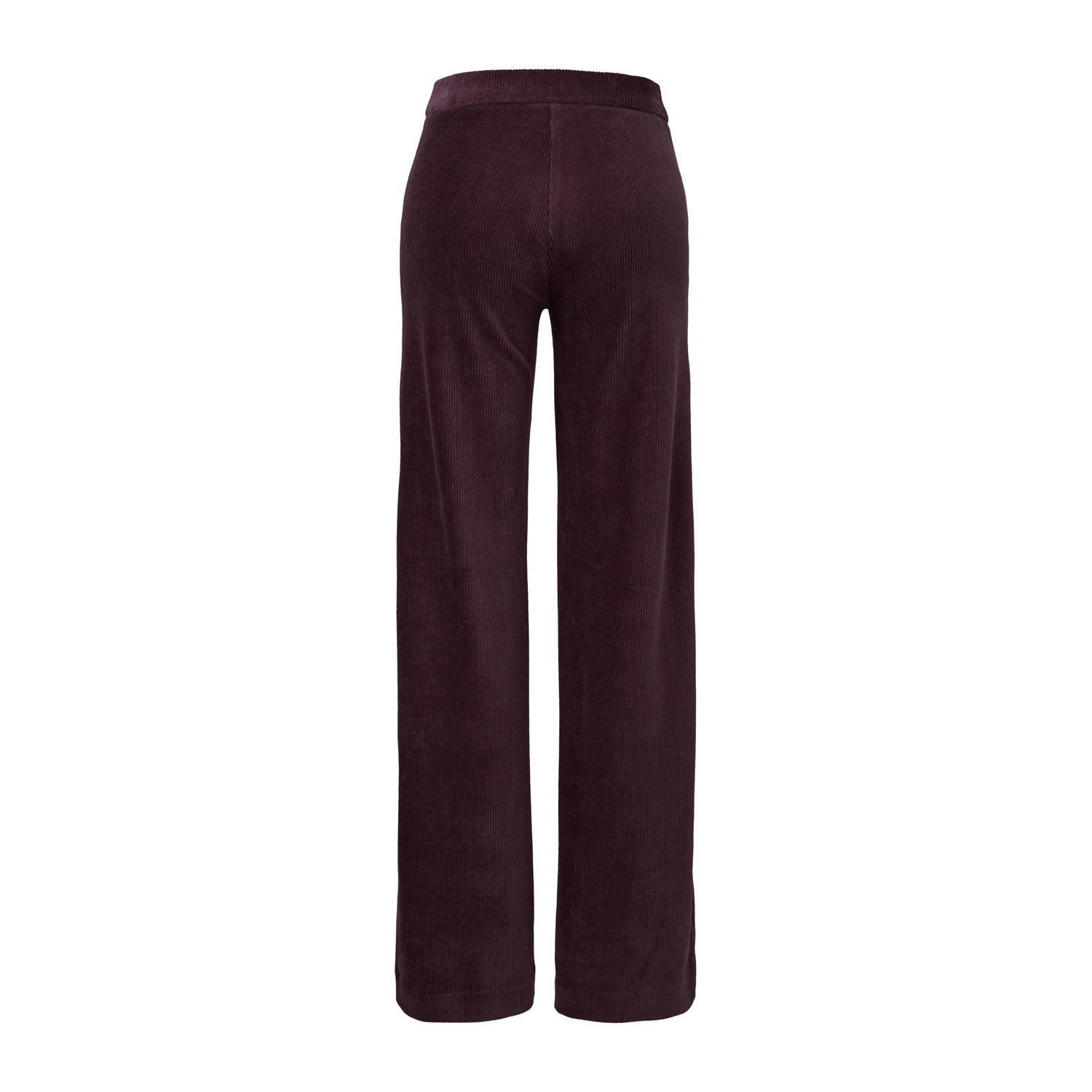Q S by s.Oliver corduroy straight fit broek paars