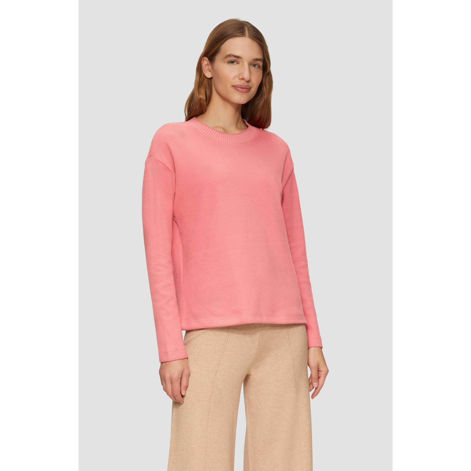 S.Oliver RED LABEL Relaxed fit sweatshirt met geborsteld oppervlak