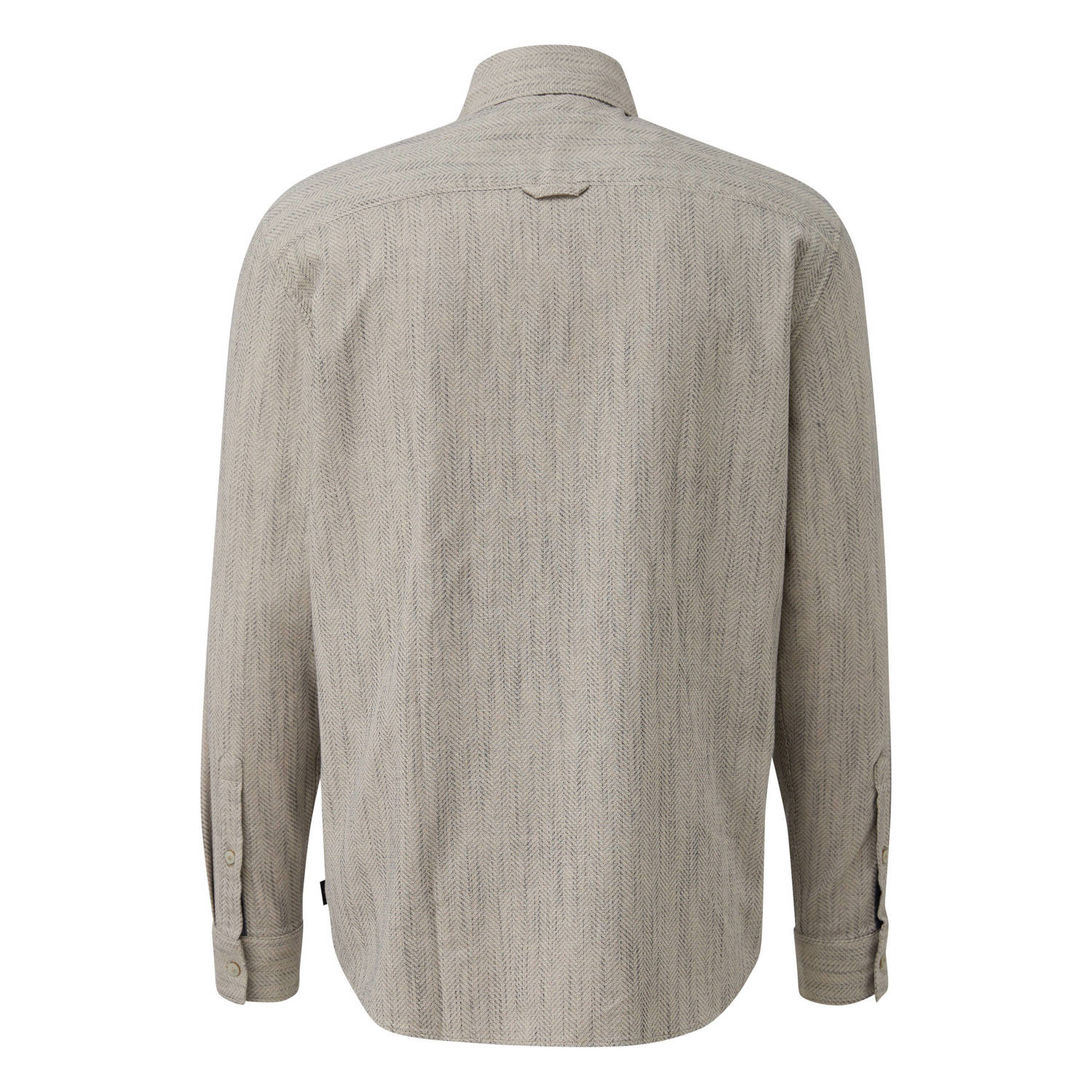 s.Oliver overhemd met all over print beige