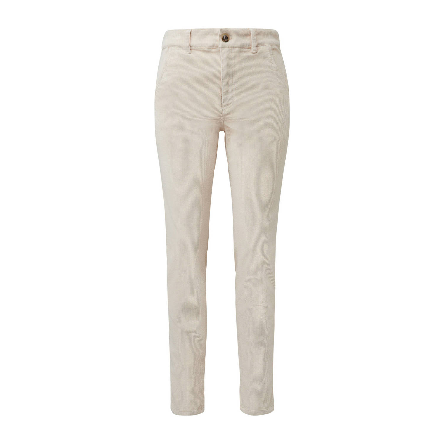 s.Oliver corduroy regular fit broek ecru
