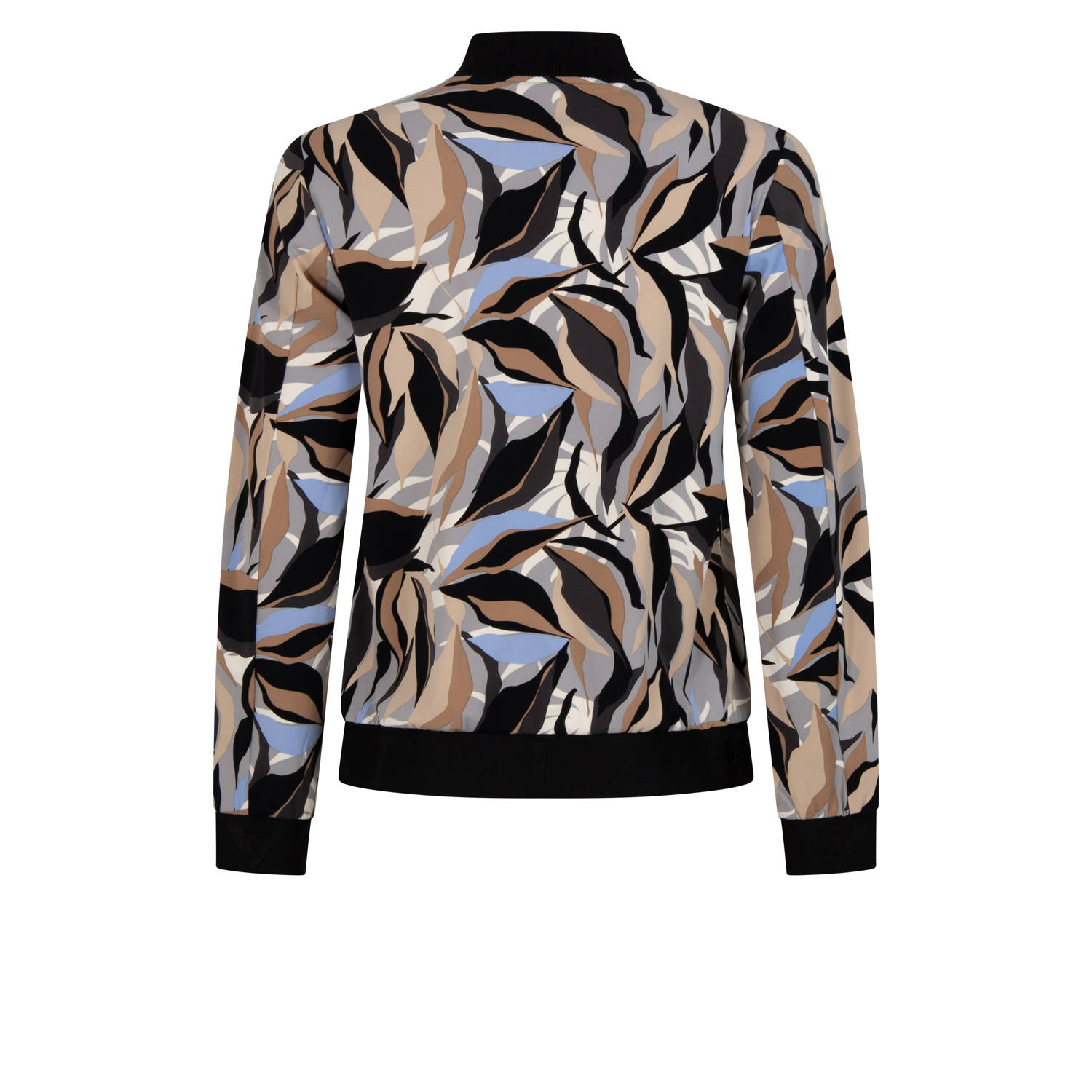 Zoso jasje Jenny met grafische print zwart beige lichtblauw