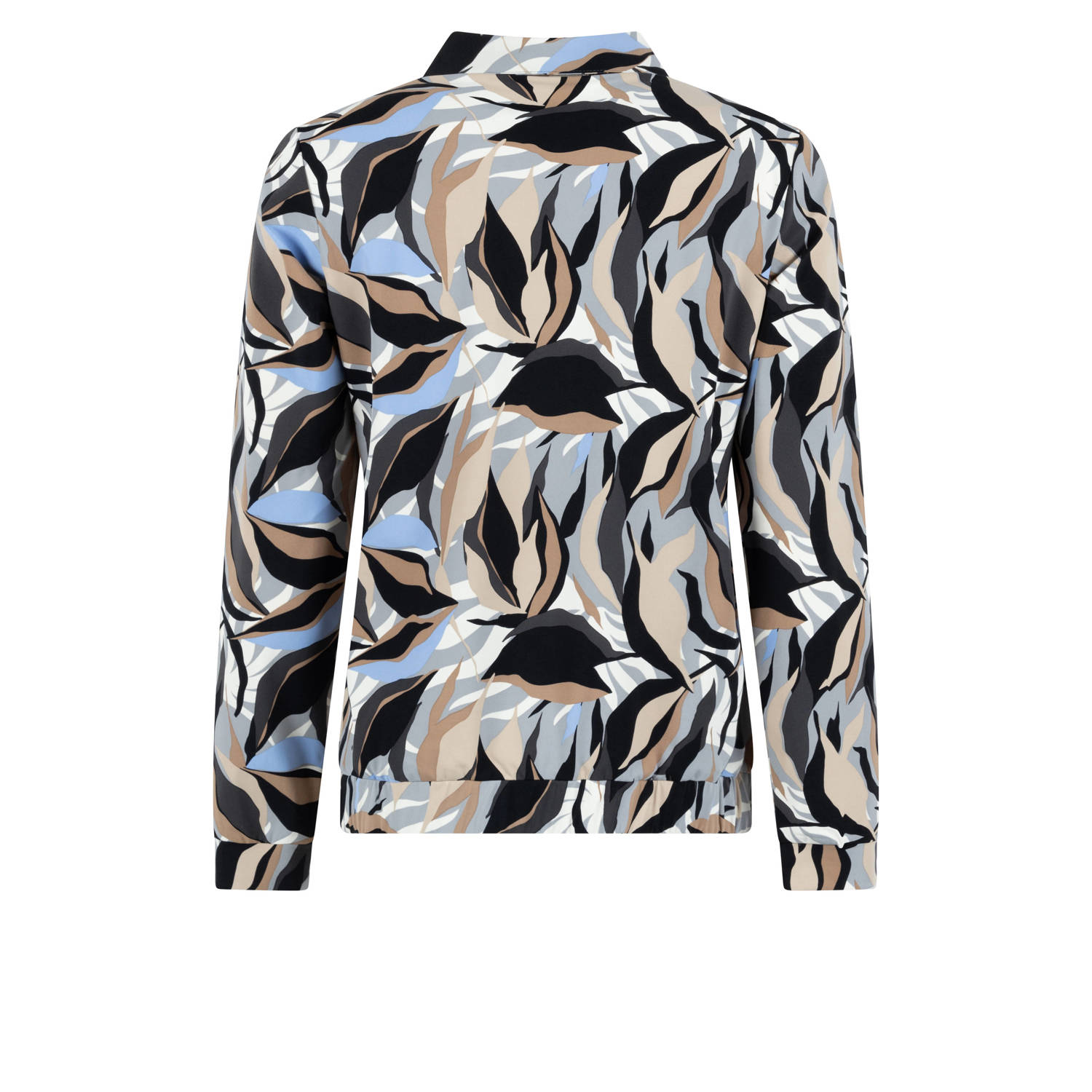Zoso top Jennifer met grafische print beige lichtblauw