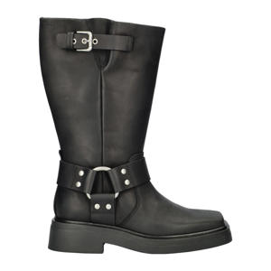 Shoemakers Eyra leren bikerboots zwart