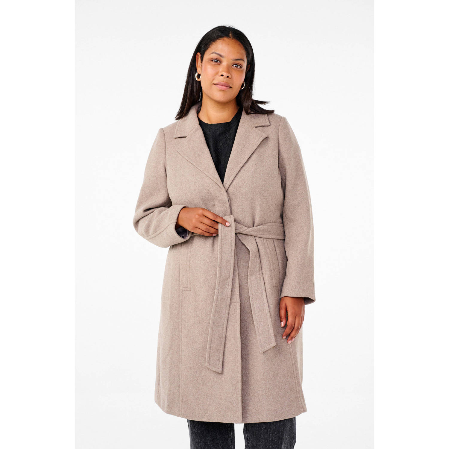 Zizzi jas beige