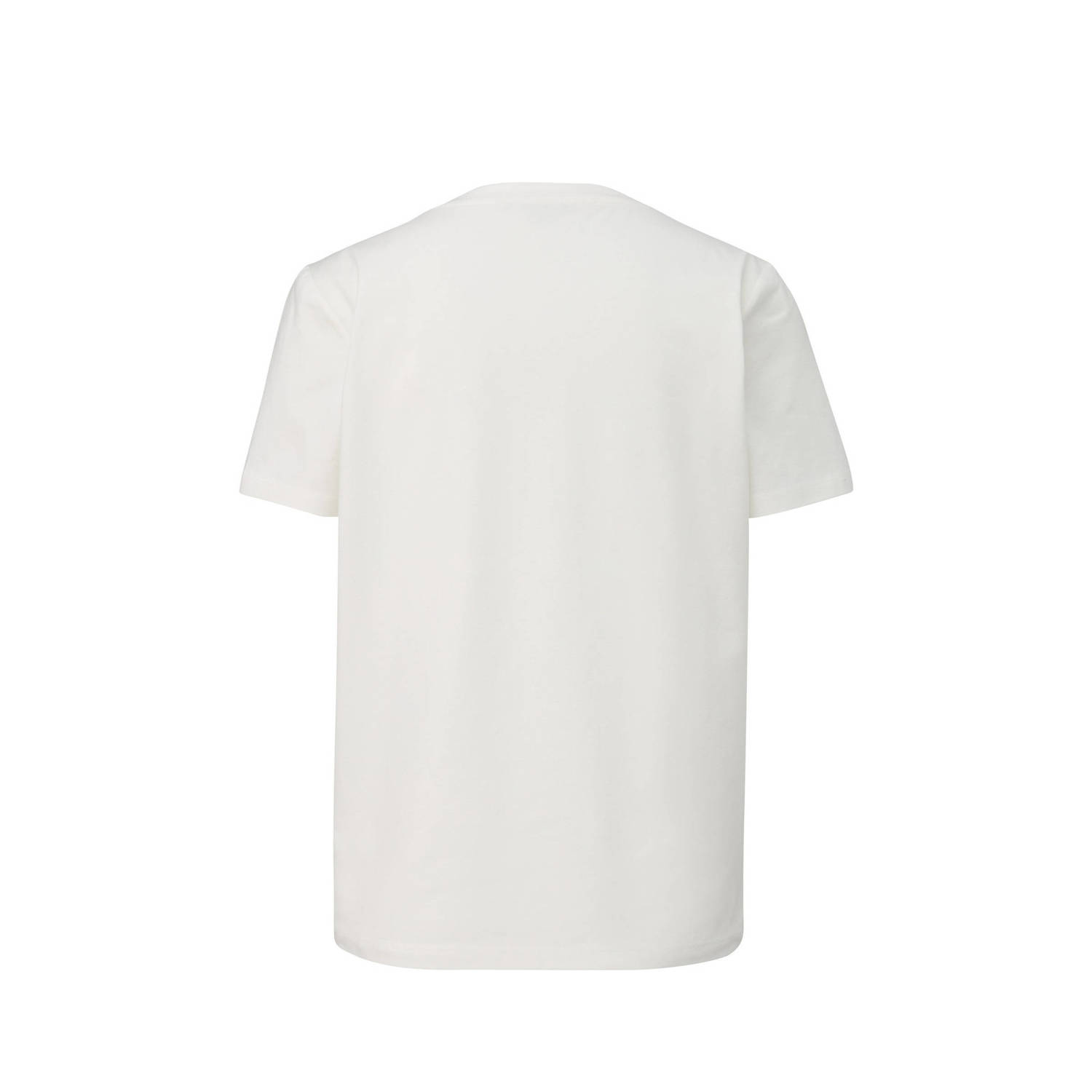 comma T-shirt met printopdruk wit lila