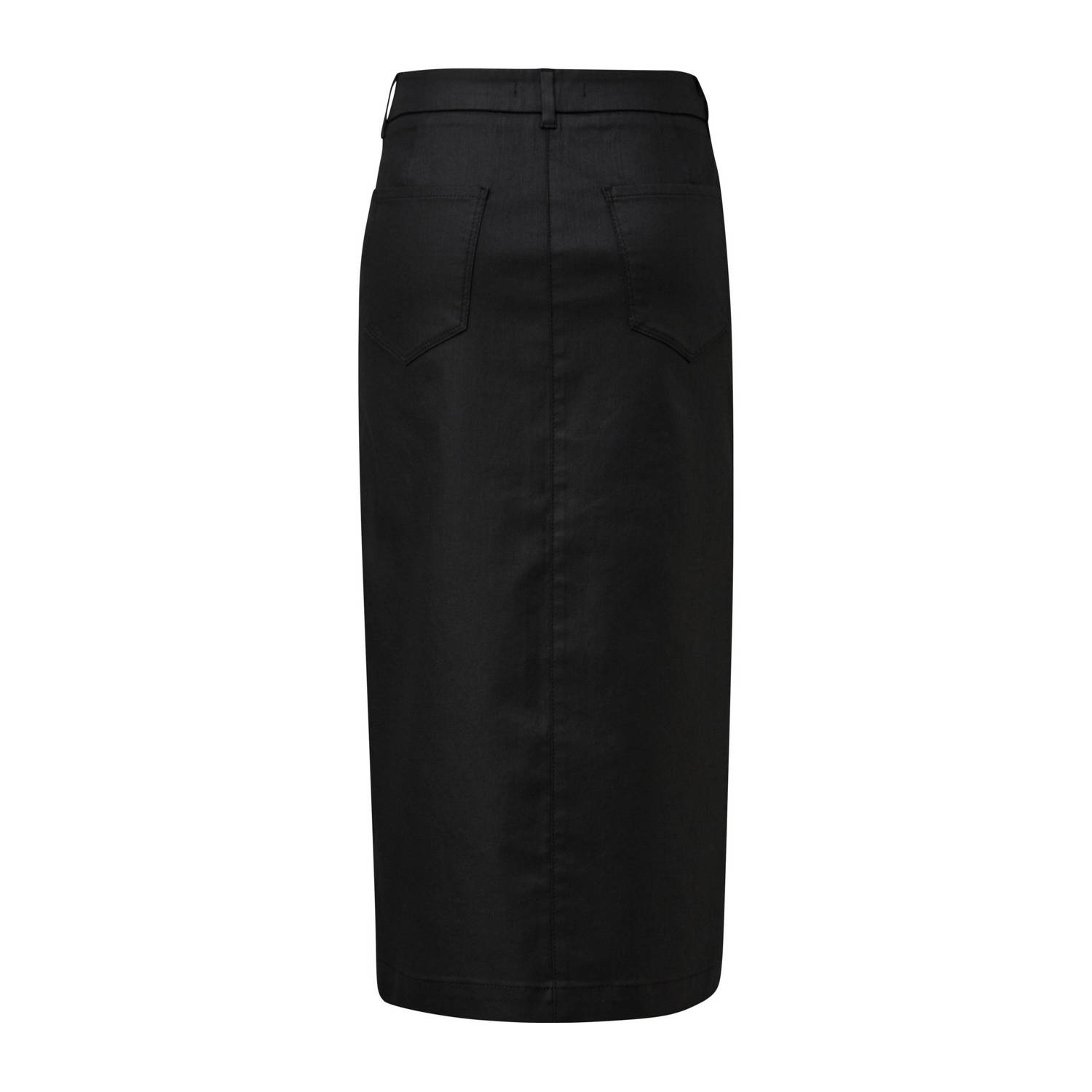comma midi rok zwart