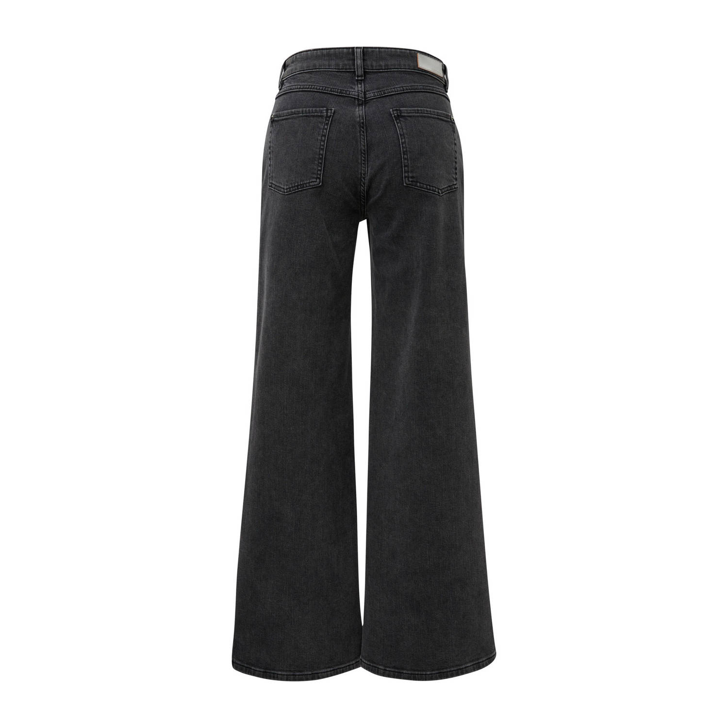 comma wide leg jeans black denim