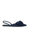 Sacha denim slingback loafers donkerblauw