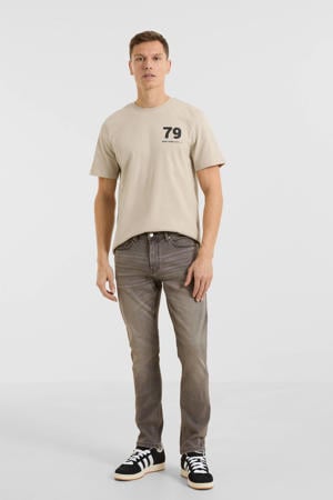 slim fit jeans lichtgrijs