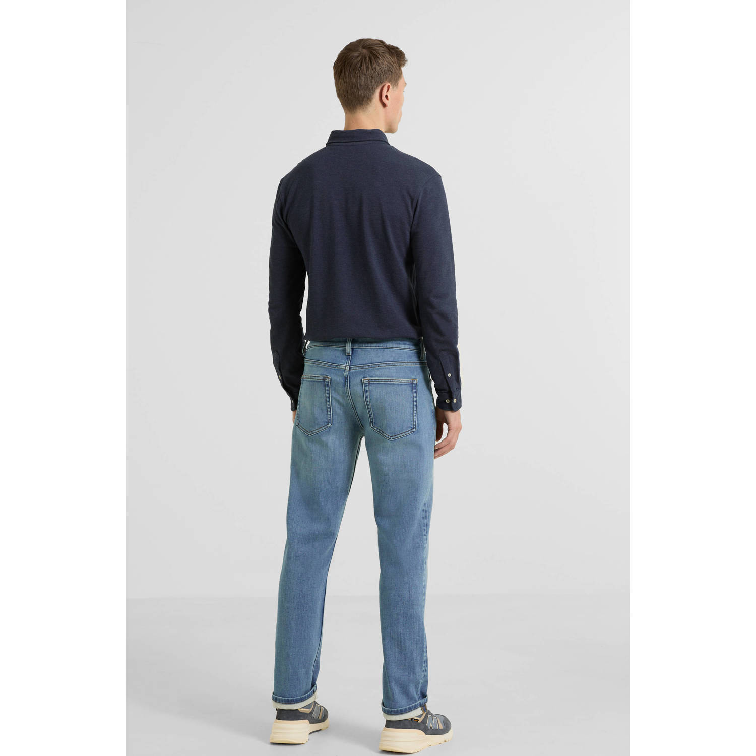 anytime relaxed loose fit jeans lichtblauw
