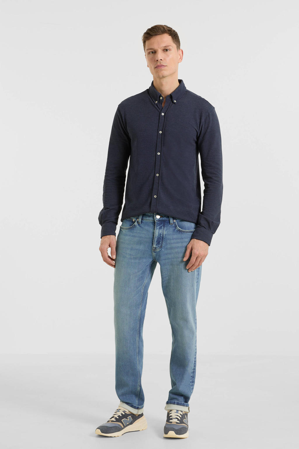 Anytime relaxed loose fit jeans lichtblauw
