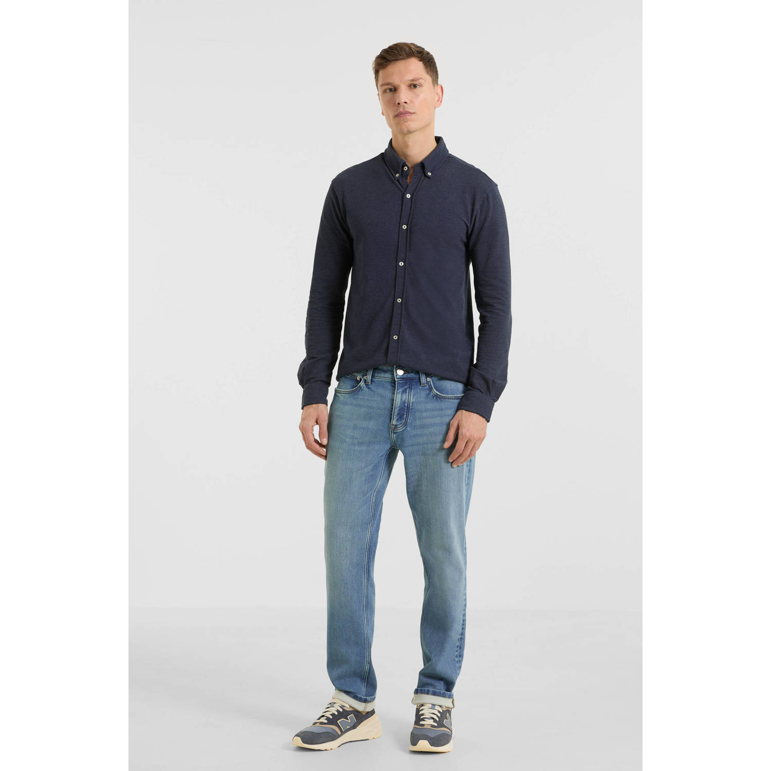 Anytime relaxed loose fit jeans lichtblauw