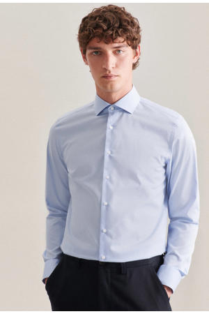 slim fit overhemd lichtblauw