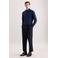 Seidensticker slim fit overhemd donkerblauw