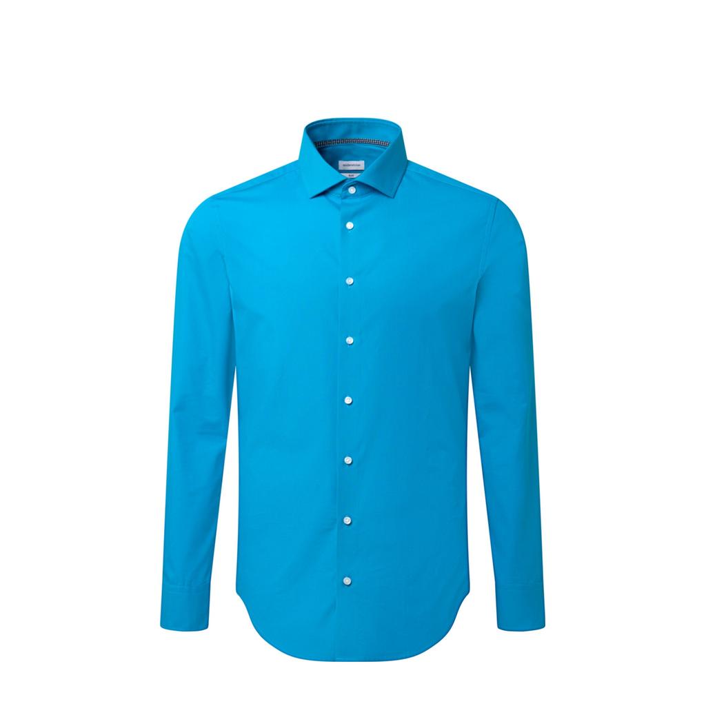 Seidensticker slim fit overhemd türkis