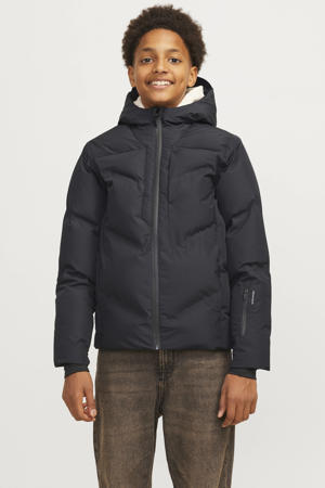 JACK & JONES PLUS SIZE gewatteerde jas JJESPRINT Plus Size petrol | wehkamp