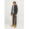 JACK & JONES JUNIOR gewatteerde winterjas JCOSLAY HEAT zwart