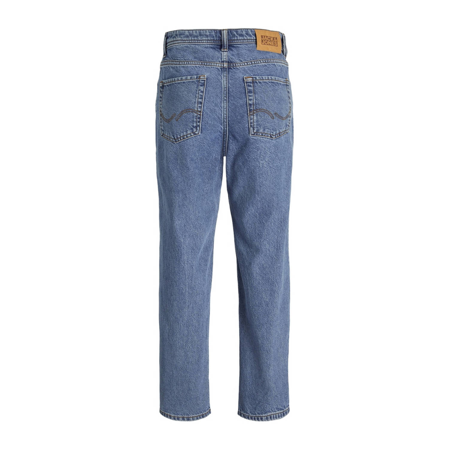 JACK & JONES JUNIOR loose fit jeans JJIALEX JJORIGINAL blue denim