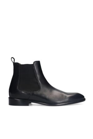 leren chelsea boots zwart