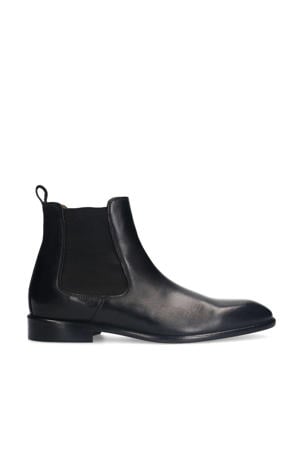leren chelsea boots zwart