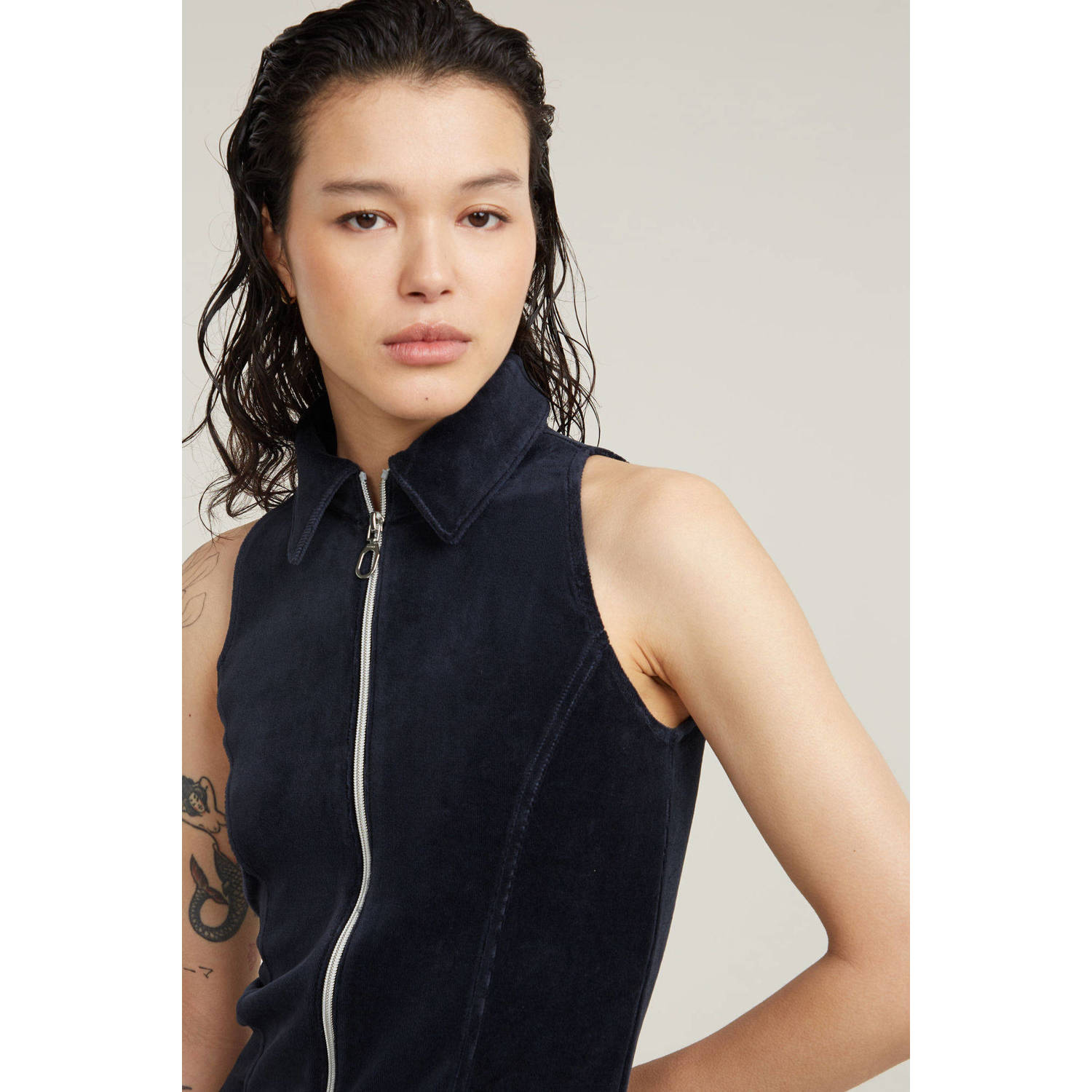 G-STAR jumpsuit dark blue denim