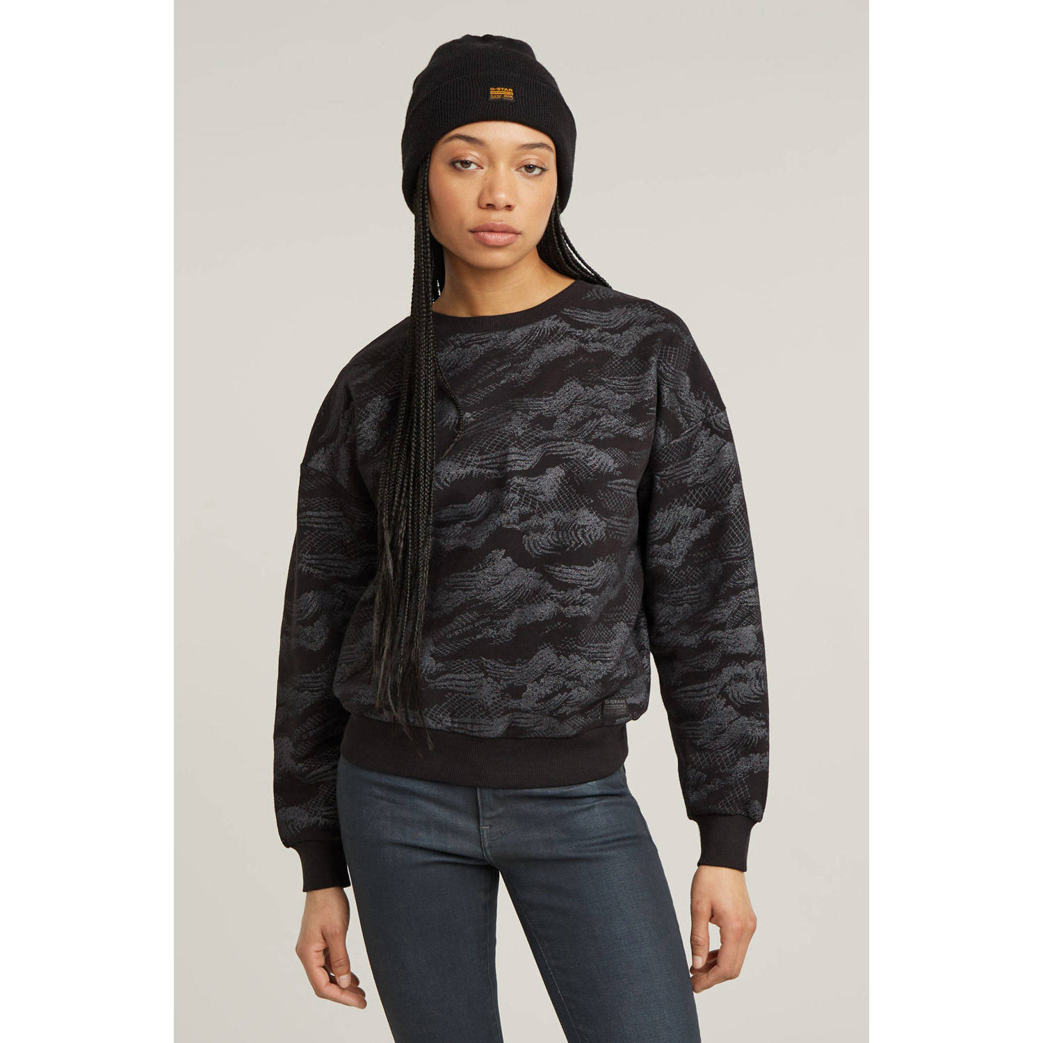 G-Star RAW Lace AOP Loose Sweater Meerkleurig Dames
