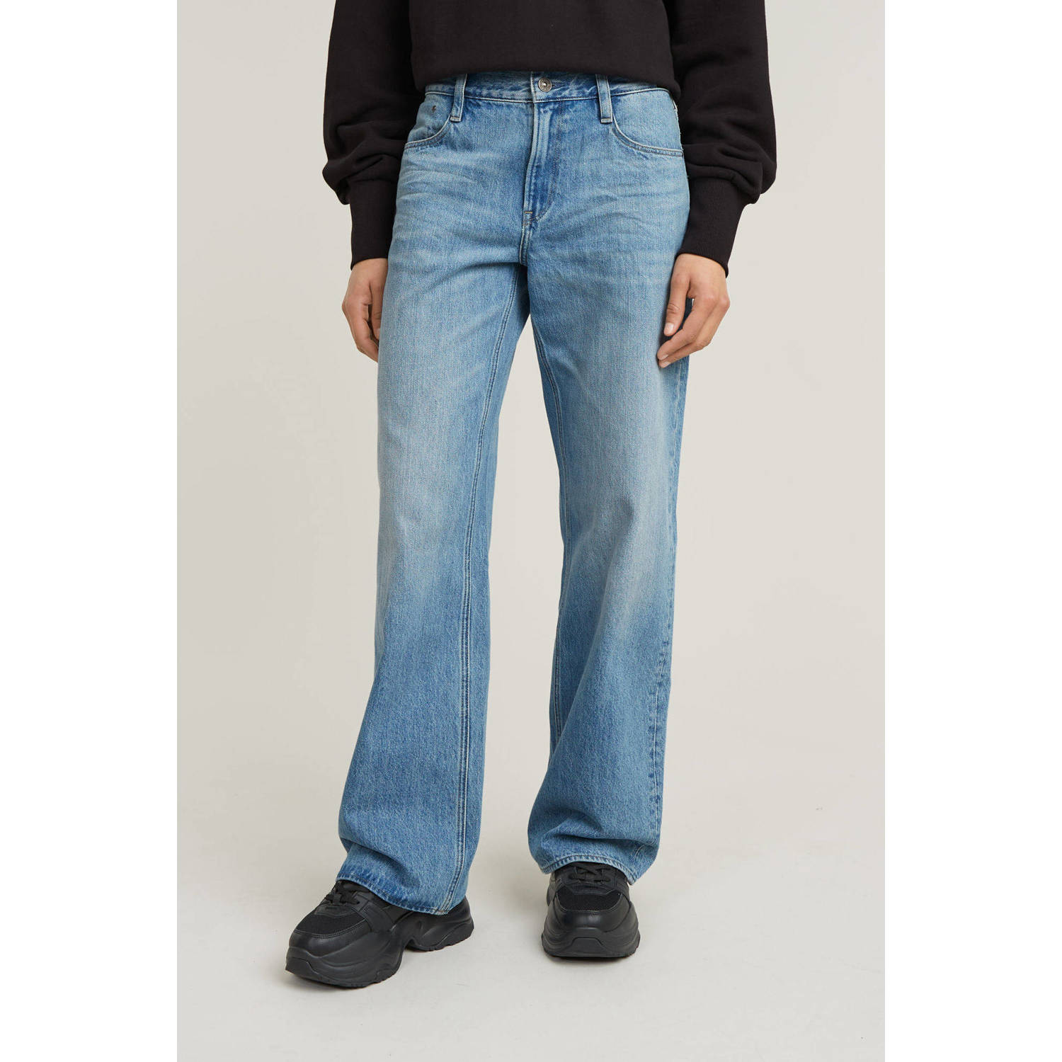 G-Star RAW Judee Low Waist Loose Jeans Midden blauw Dames