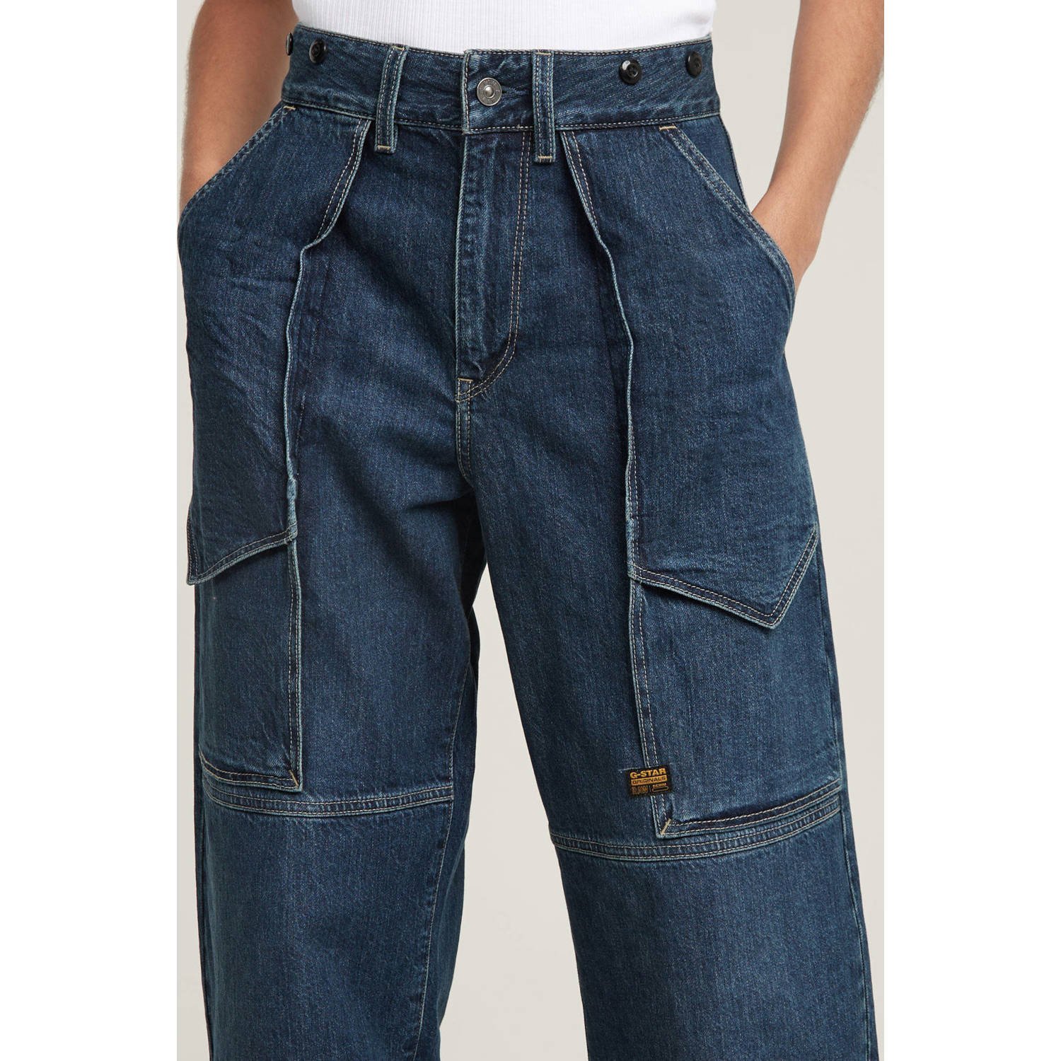 G-STAR loose jeans dark blue denim